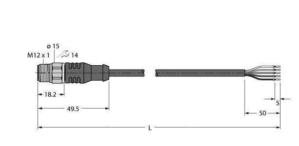 TURCK - Aktuator- und Sensorleitung / PP-EPDM, Anschlussleitung
