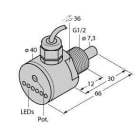 TURCK - Strömungsüberwachung, Eintauchsensor mit integrierter Auswer