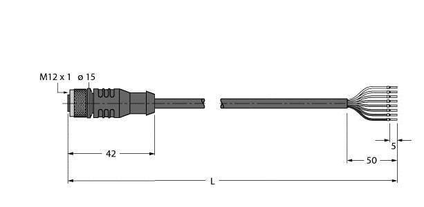 TURCK - Aktuator- und Sensorleitung / PVC, Anschlussleitung