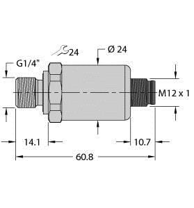 TURCK - Drucktransmitter, mit Spannungsausgang (3-Leiter)