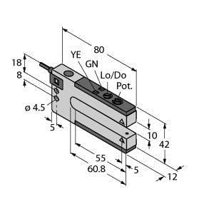 TURCK - Opto-Sensor, Gabellichtschranke