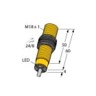 TURCK - Induktiver Sensor, mit erweitertem Temperaturbereich, Standa