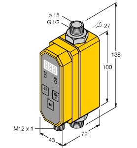 TURCK - Durchflussmessung, Inline-Sensor mit integrierter Auswerteel