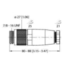 TURCK - 7/8'' Rundsteckverbinder, Konfektionierbarer Stecker, gerade