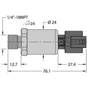 TURCK - Drucktransmitter, mit Stromausgang (2-Leiter)