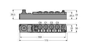 TURCK - piconet® Koppelmodul für CANopen, 4 digitale pnp Eingänge Fi