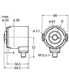 TURCK - Absoluter Drehgeber - Multiturn, Industrial-Line