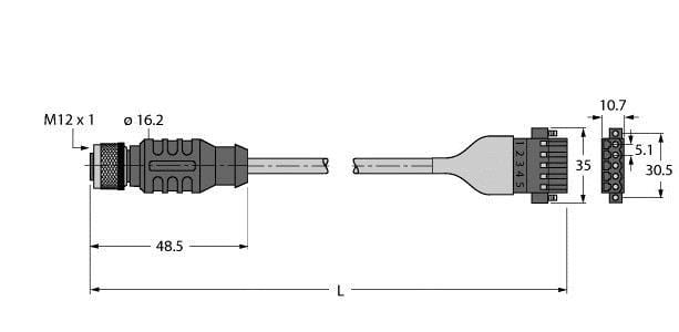 TURCK - Busleitung für CAN (DeviceNet™, CANopen), PVC-Kabelmantel, T