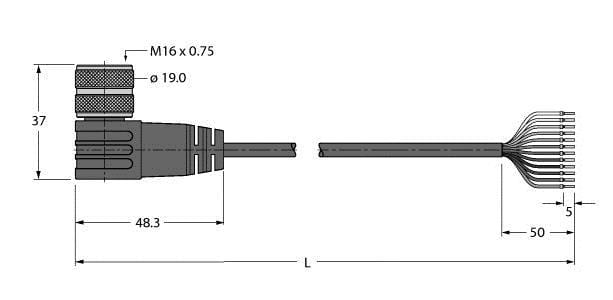 TURCK - Aktuator- und Sensorleitung, Anschlussleitung