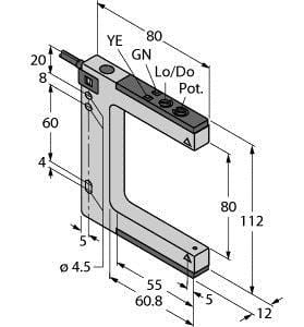 TURCK - Opto-Sensor, Gabellichtschranke