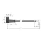 TURCK - Hochtemperaturfeste Aktuator- und Sensorleitung, Anschlussle