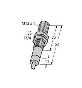 TURCK - Induktiver Sensor, für extreme Umgebungsbedingungen bis -60°