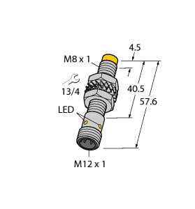TURCK - Induktiver Sensor, mit erhöhtem Schaltabstand, Standard