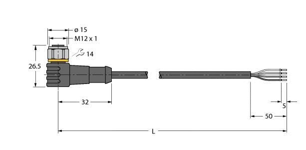 TURCK - Aktuator- und Sensorleitung / PP-EPDM, Anschlussleitung