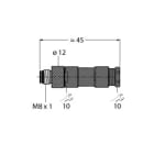 TURCK - M8 x 1 / Ø 8 mm Rundsteckverbinder, Konfektionierbarer Steck