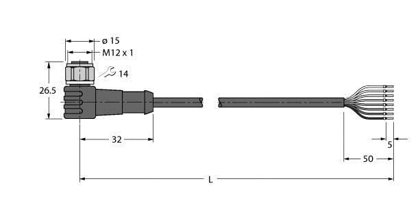 TURCK - Aktuator- und Sensorleitung / PP-EPDM, Anschlussleitung