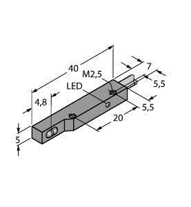 TURCK - Opto-Sensor, Winkellichttaster, Miniatursensor
