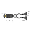 TURCK - 2-fach-Verteilersysteme, Y-Verteiler mit Leitung, Stecker M1