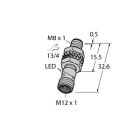 TURCK - Induktiver Sensor, mit erhöhtem Schaltabstand, Standard