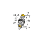 TURCK - Induktiver Sensor, mit erhöhtem Schaltabstand, Standard