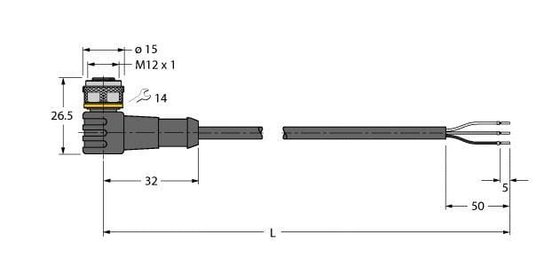 TURCK - Aktuator- und Sensorleitung / PUR, Anschlussleitung