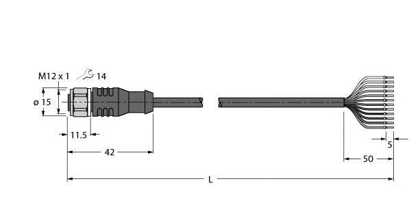 TURCK - Aktuator- und Sensorleitung / PP-EPDM, Anschlussleitung