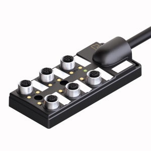 TURCK - Passiver Aktuator-/Sensor-Verteiler M12 x 1, 6-fach, mit fes
