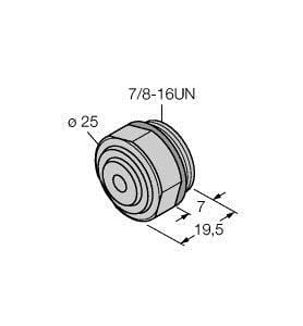 TURCK - Zubehör für Feldbussysteme, Verschlussstopfen 7/8''