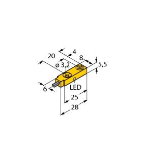 TURCK - Induktiver Sensor, magnetfeldfest, Standard