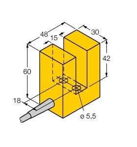 TURCK - Induktiver Sensor, schlitzförmig, Standard