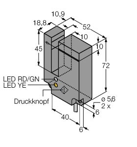 TURCK - Opto-Sensor, Gabellichtschranke