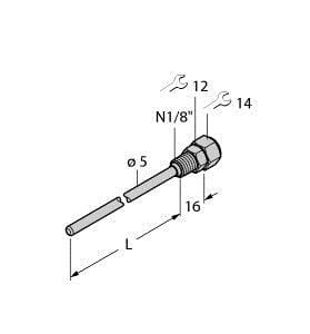 TURCK - Zubehör, Schutzrohr, für Temperatursensoren