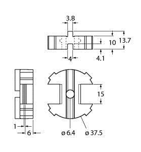 TURCK - Zubehör, Distanzstück für Betätigungsset (Puck)
