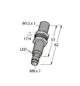 TURCK - Induktiver Sensor, mit erhöhtem Schaltabstand, Standard
