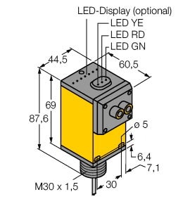 TURCK - Optoelektronischer Sensor, Lichtleiter-Sensor für Glaslichtl