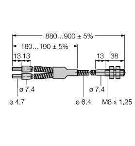 TURCK - Glas-Lichtleiter, Gabelleiter