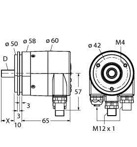 TURCK - Absoluter Drehgeber - Singleturn, Industrial-Line
