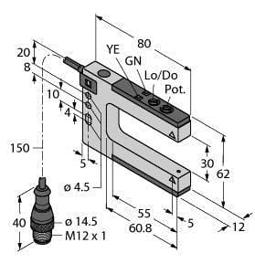 TURCK - Opto-Sensor, Gabellichtschranke