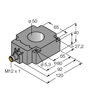 TURCK - Induktiver Sensor, zur Materialerkennung, Standard