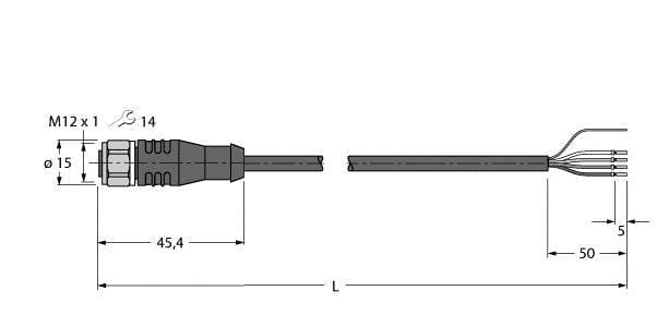 TURCK - Aktuator- und Sensorleitung / PP-EPDM, Anschlussleitung