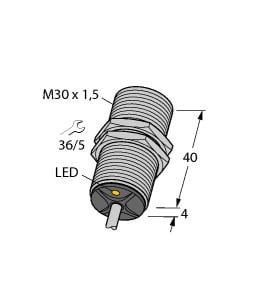 TURCK - Induktiver Sensor, mit erweitertem Temperaturbereich, Standa