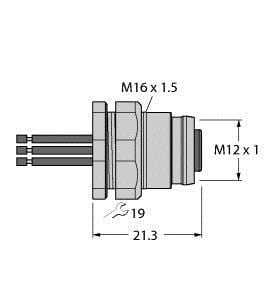 TURCK - Zubehör für Feldbussysteme, Einbauflansch