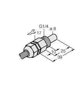 TURCK - Strömungsüberwachung, Eintauchsensor ohne integrierte Auswer