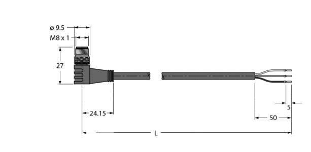TURCK - Hochtemperaturfeste Aktuator- und Sensorleitung, Anschlussle