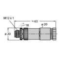TURCK - M12 x 1 Rundsteckverbinder, Konfektionierbarer Stecker, gera