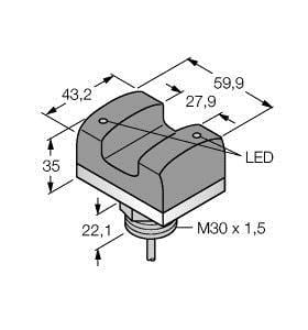 TURCK - Opto-Sensor, Berührungstaster, mit Beleuchtung