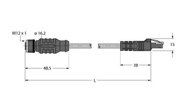 TURCK - Leitung für Industrial Ethernet, TPE-Kabelmantel