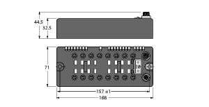 TURCK - BL compact Feldbus Station für DeviceNet™, 16 digitale PNP E
