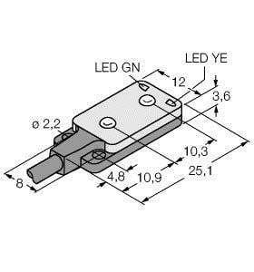 TURCK - Opto-Sensor, Winkellichttaster, Miniatursensor