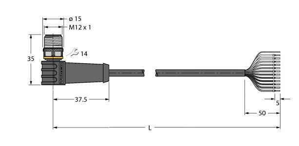 TURCK - Aktuator- und Sensorleitung / PUR, Anschlussleitung